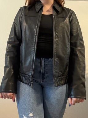 Y2K Gap Leather Jacket